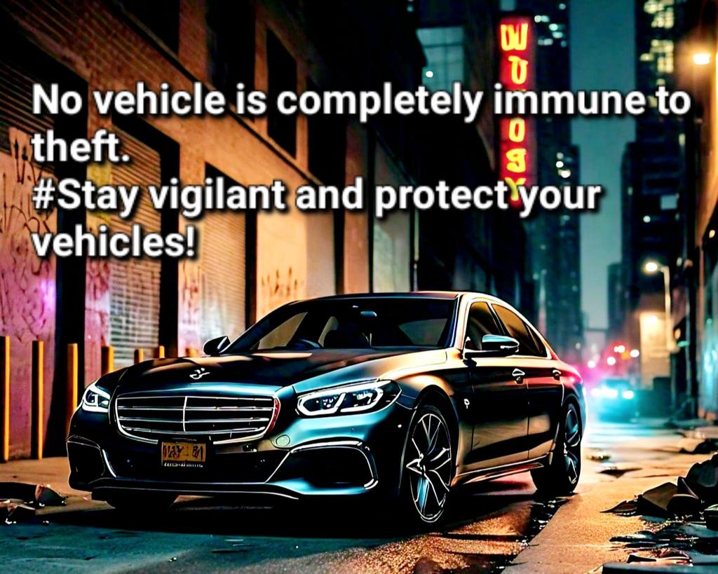 Here are some tips to help prevent vehicle theft:

1. Always lock your vehicle, even when parked in a secure location.
2. Keep valuables out of sight, including purses, laptops, and phones.
3. Don't leave keys in the ignition or in plain sight.
5. Use a car alarm or immobilizer.