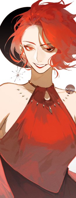 「赤いワンピース ショートヘア」のTwitter画像/イラスト(新着)