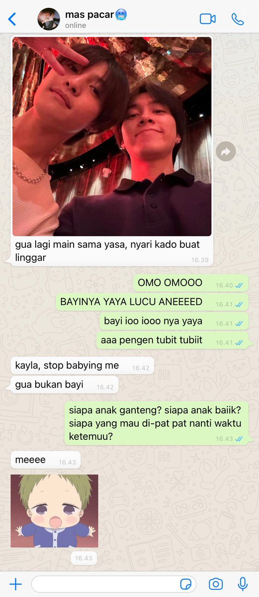 #wibucupel : stop babying me, kayla😠
——
hendery few tweets au