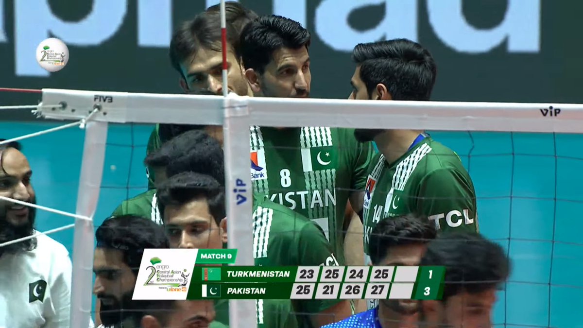 The victory streak continues! Pakistan clinches their third consecutive win at the 2nd Engro Cava Volleyball Nations League 2024 against Turkmenistan. 🏐🇵🇰

#PakistanVolleyball | #Sports