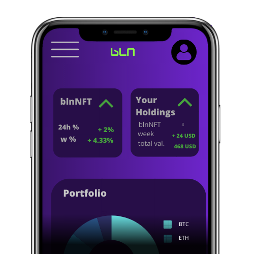 RebalanceFi's tweet photo. blnNFT app. Where you own an NFT which behind it rebalances different crypto.

Choose from Blue Chip to more risky ones up to Meme coin NFTs.

The NFT works as a proof-of-stake in the BLN portfolio.

It can be sold back to BLN for the current value of the NFT portfolio behind it. https://t.co/1iLRGAcFAE