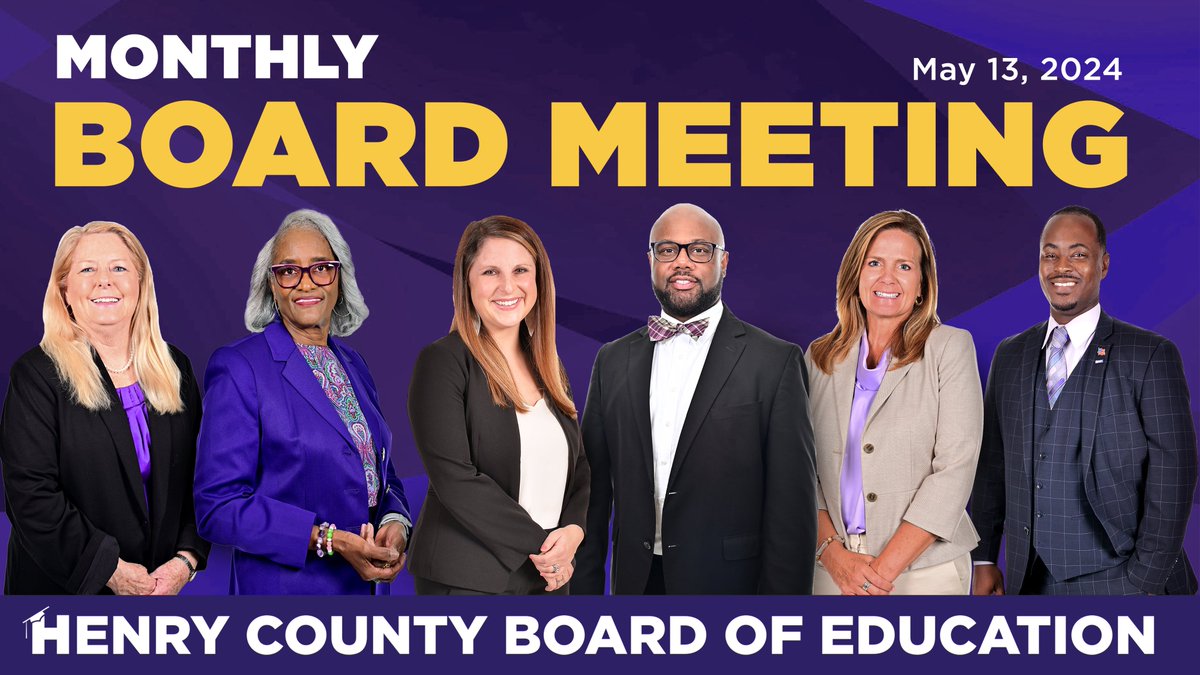 Join us for today's May Board of Education meeting! The Study Session begins at 4 p.m., and the Business Session starts at 7 p.m. #WinningforKids #YouBelongInHenry #HenryProud 🎥: bit.ly/HCSBoardMeetin…