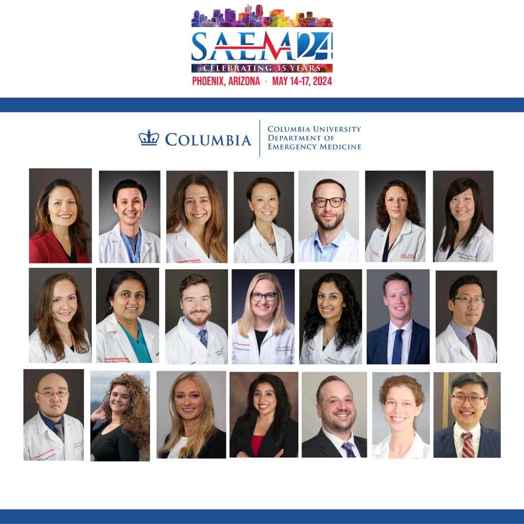 Are you going to be at #SAEM24? If you are, come see some of our amazing faculty, residents, pharmacists, and researchers present some of the great things they have been working on! #academia #meded #arizona saem.org/meetings-and-e… @SAEMonline @SAEM_RAMS