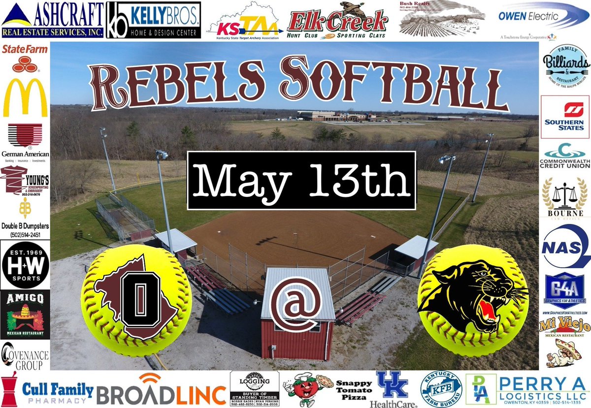 🥎 @getbroadlinc REBELS GAMEDAY 🥎 @Rebels_OCSB vs @CarrollCountyHS 📍@CarrollCountyHS ⏰ Varsity - 6:00 ⏰ JV - following completion #WEareOC #RepTheO #OCSB