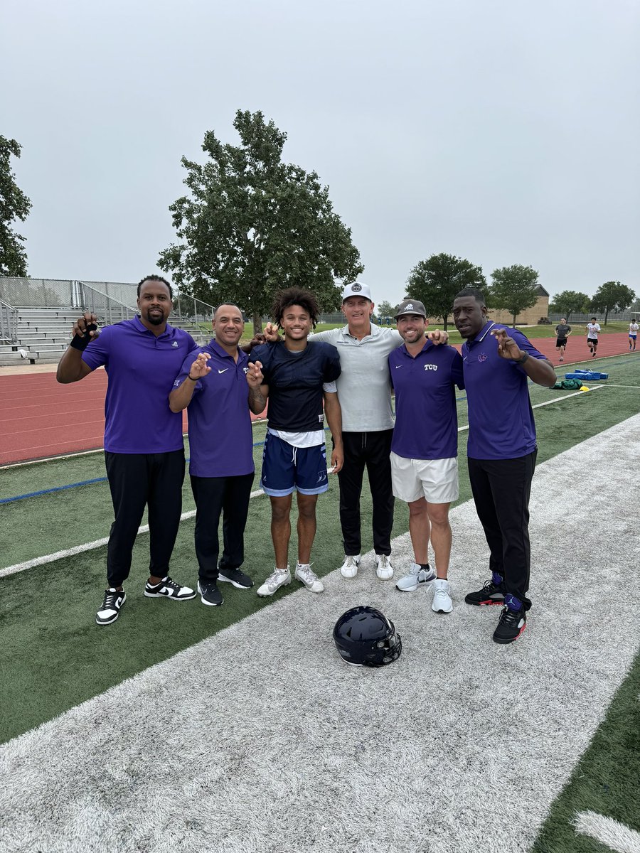 My guys came out to see me this morning! @TCUFootball 🐸