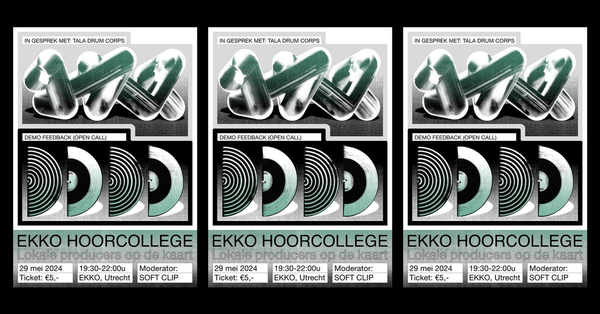 Net bevestigd: op woensdag 29 mei presenteert EKKO een nieuwe editie van Hoorcollege: lokale producers op de kaart. Tickets & info via ekko.nl/ekko-hoorcolle…