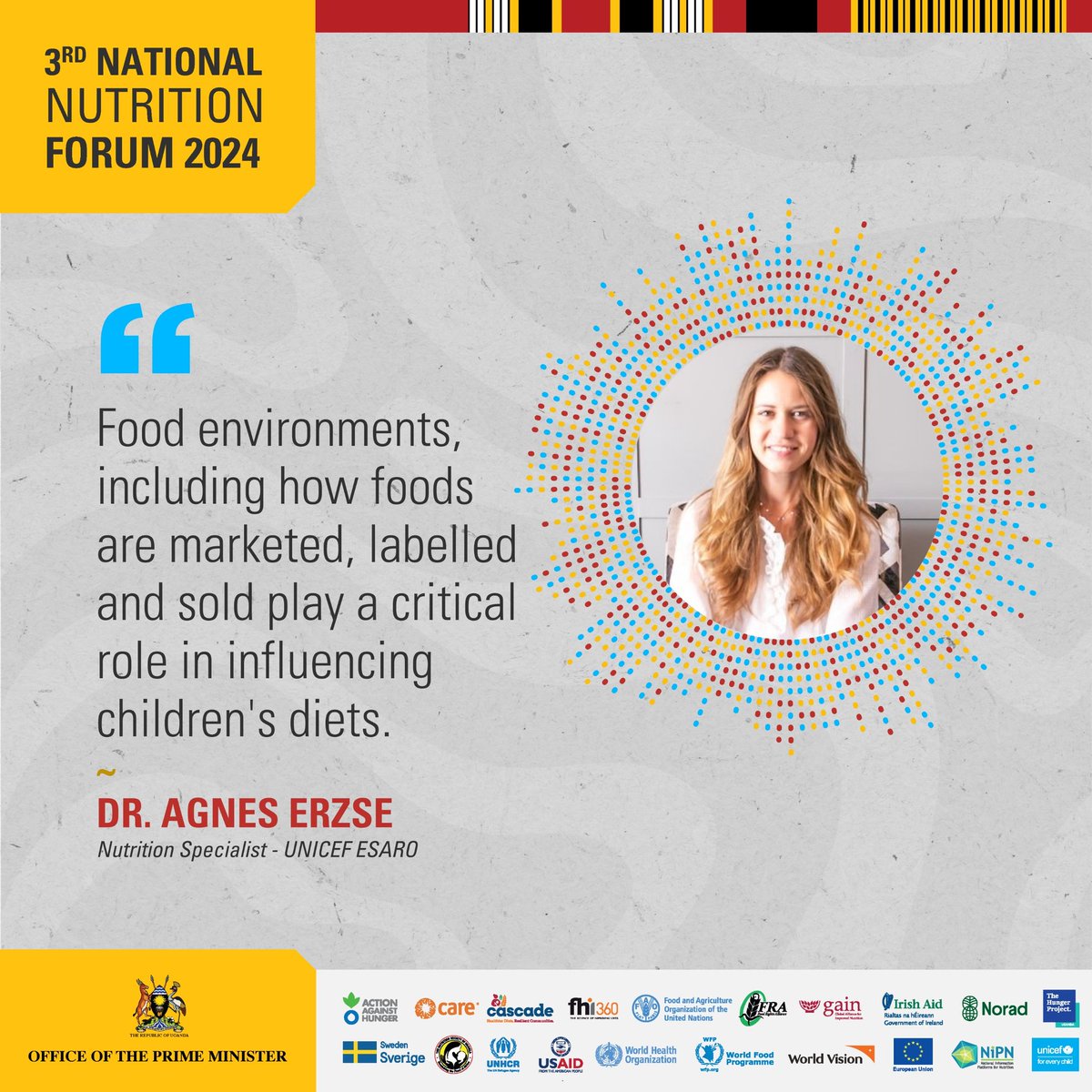 'Food environments, including how foods are marketed, labelled and sold play a critical role in influencing children's diets.' ~ @AgnesErzse #NationalNutritionForum2024