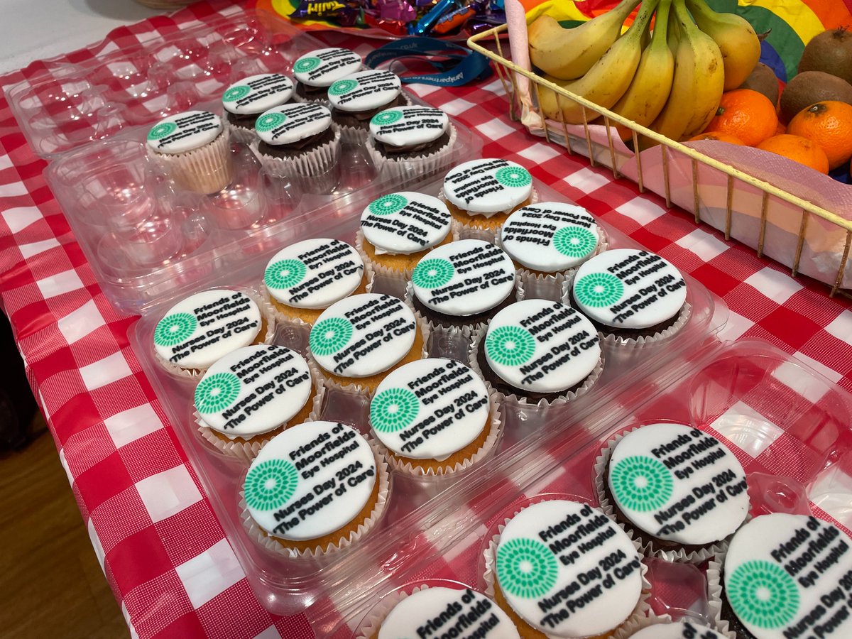 Happy #InternationalNursesDay2024 to all our nursing colleagues! We're celebrating with cupcakes in the exhibition space at @Moorfields City Road.