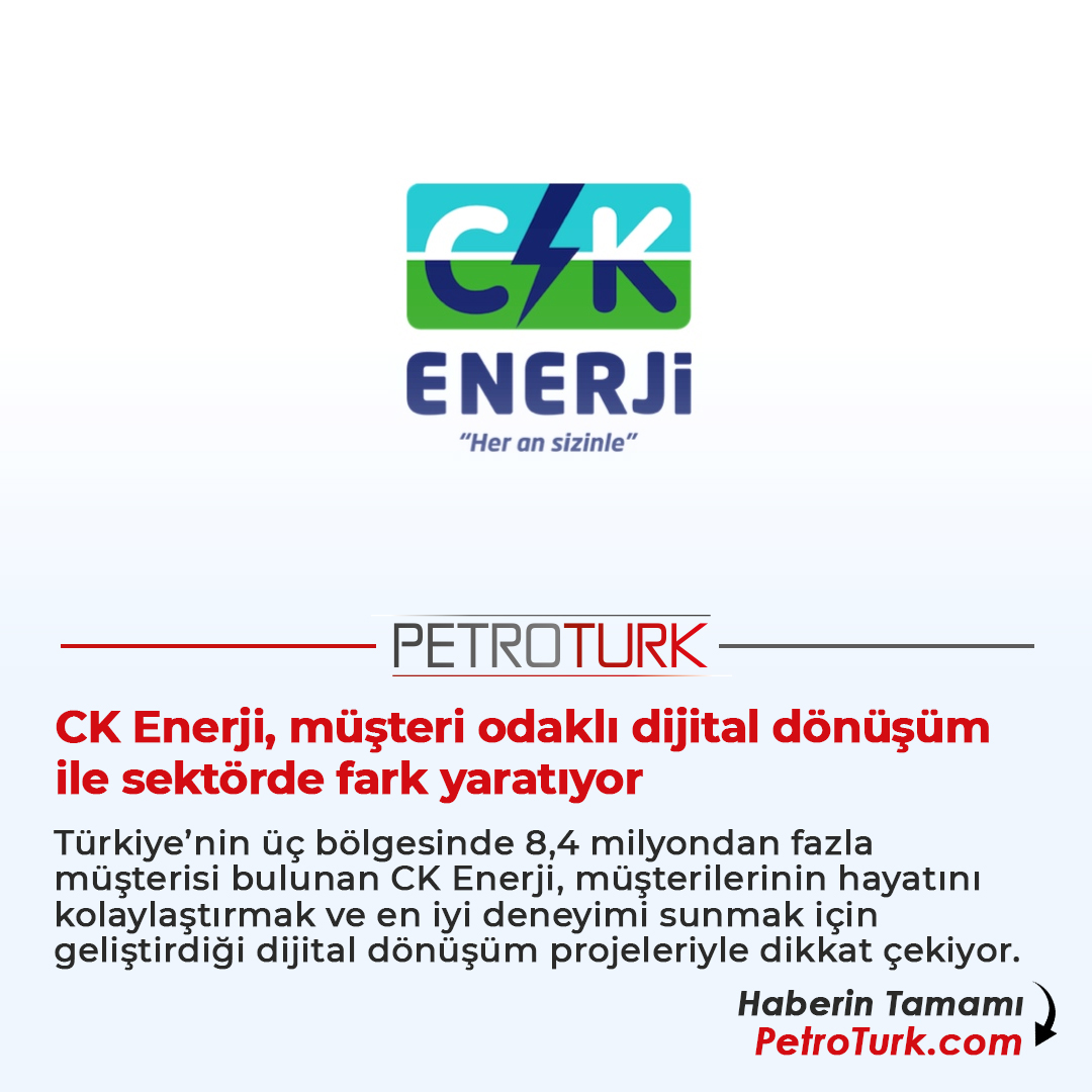 CK Enerji, müşteri odaklı dijital dönüşüm ile sektörde fark yaratıyor Haberin Tamamı: petroturk.com/elektrik-haber… #ckenerji #enerji #elektrik
