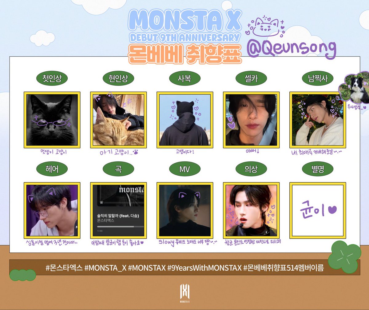 내가 사랑하는 창균이 ➰💜💜

#몬스타엑스 #MONSTA_X #MONSTAX
#몬스타엑스9주년 #9YearsWithMONSTAX 
#몬베베취향표514아이엠 #몬베베취향표514IM
#몬베베취향표514창균

@OfficialMonstaX