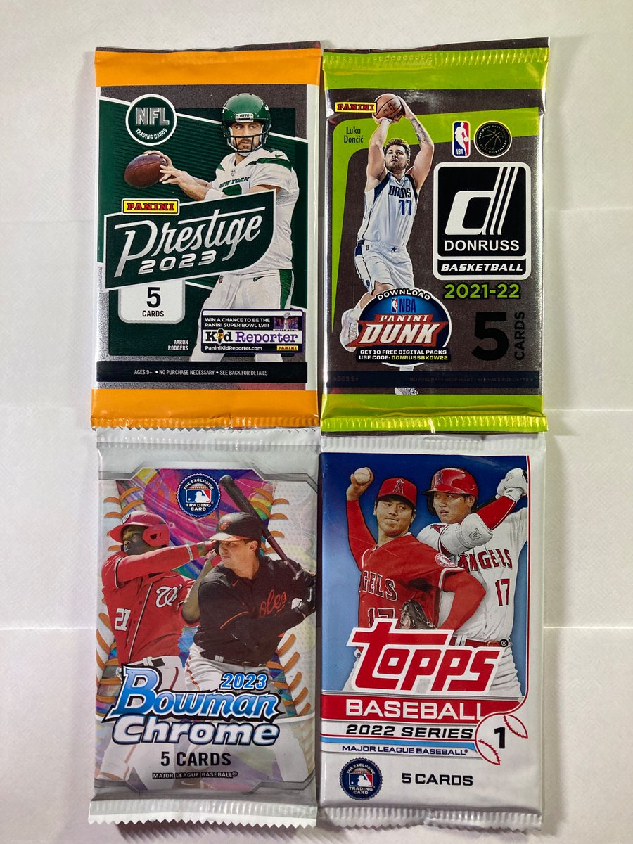 🎁Monday Pick 6 Contest🎁

Pick all Winners below in order

Canes/NYR
Stars/Avs
Celtics/Cavs
Thunder/Mavs
Rays/Red Sox
Nats/CWS

First to get all right wins choice from packs below!!!

Rules
Must Follow
Must Retweet
1 guess each
7 PM est. deadline to enter