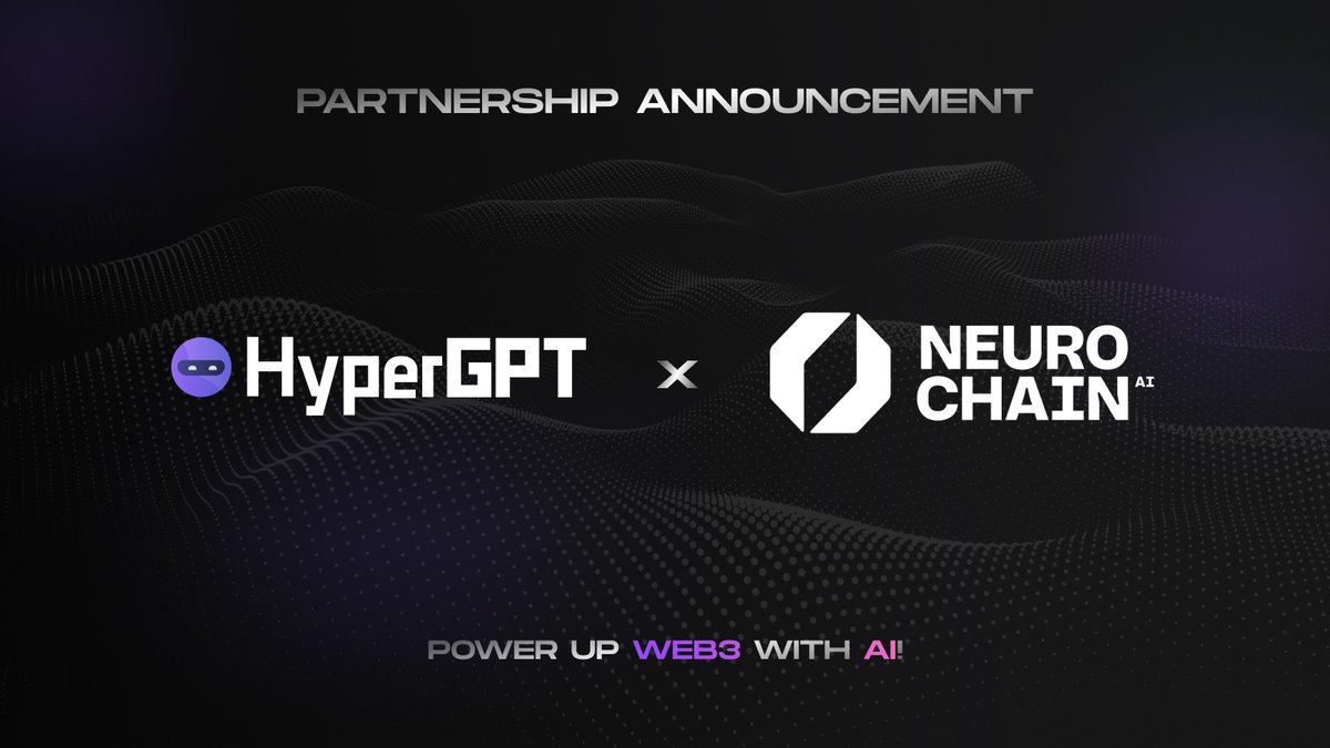 🔥 @NeurochainAI x HyperGPT Partnership Announcement HyperGPT is excited to announce a strategic partnership with NeurochainAI! 🤝 NeurochainAI offers a cutting-edge, scalable, decentralized #AI infrastructure on a #blockchain, making it the premier, user-friendly gateway to