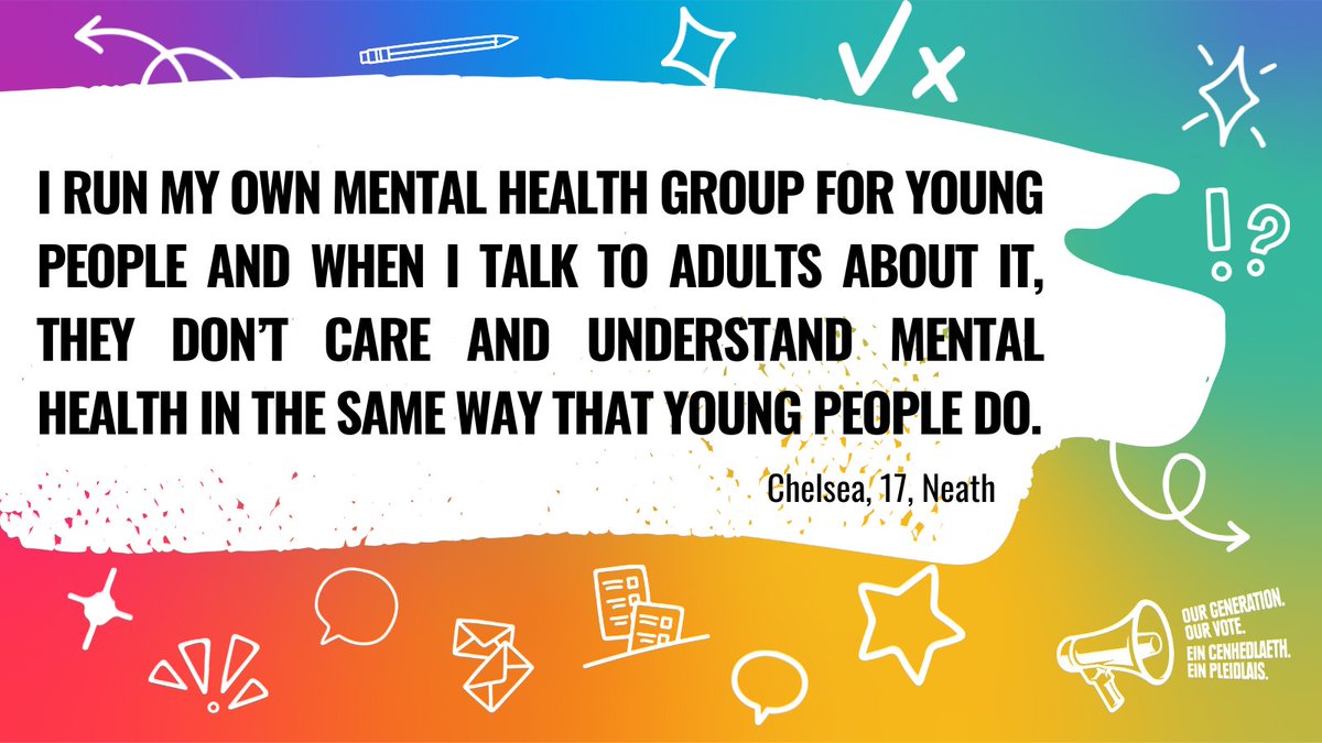 Only 1 in 10 young people believe politicians prioritise their needs, especially on issues like mental health. It's time for that to change. Register your school or organisation take part in #OurGenerationOurVote 👉 bit.ly/3Uc0SEl #MentalHealthAwarenessWeek