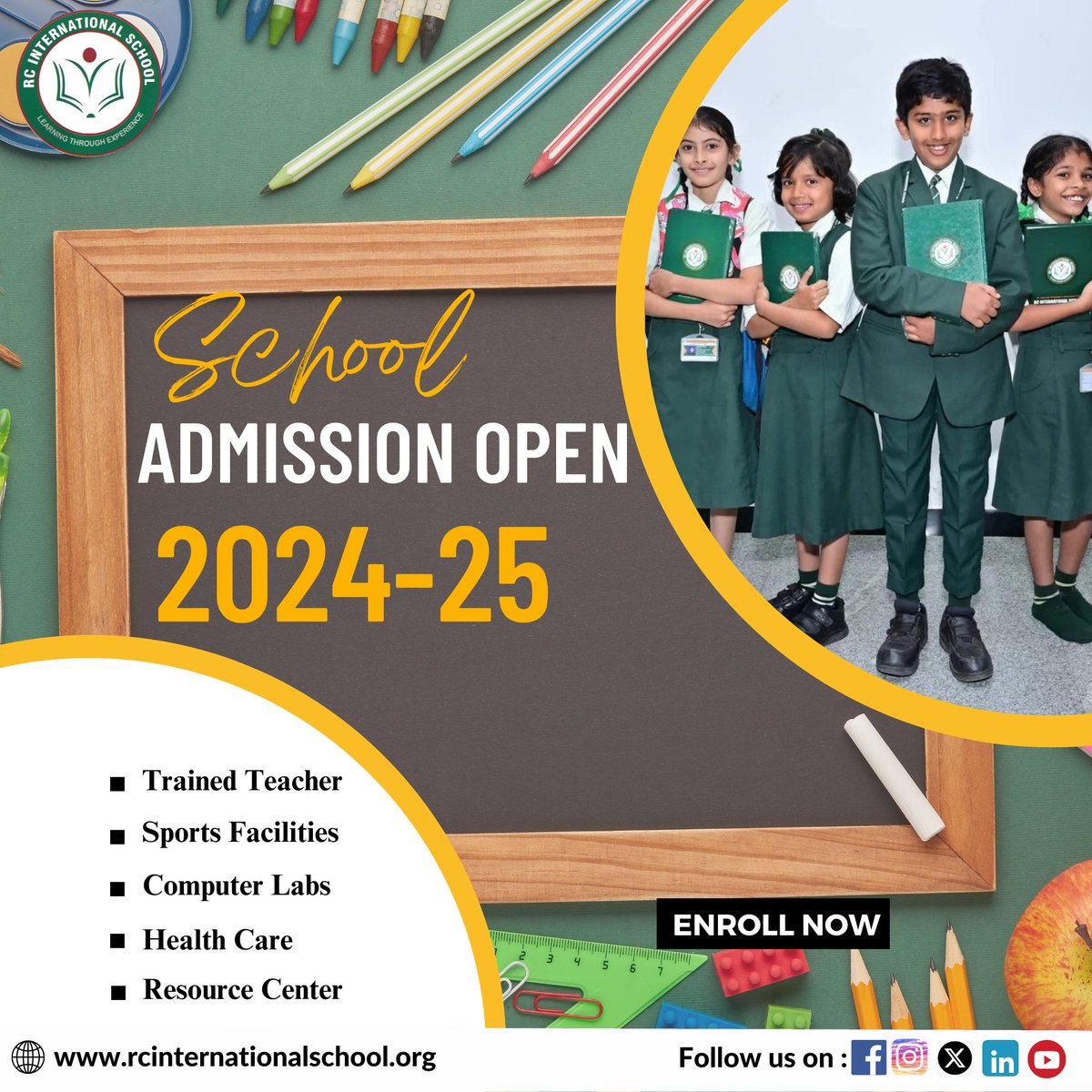 Choose a school 🏤that focuses on quality education, personal growth, and character development - choose👉 RC International school
Visit us:- rcinternationalschool.org
Call us for admission inquiries:-+91-9964693066,+91-8105983861
#AdmissionsOpen #RCschool2024 #SchoolLife