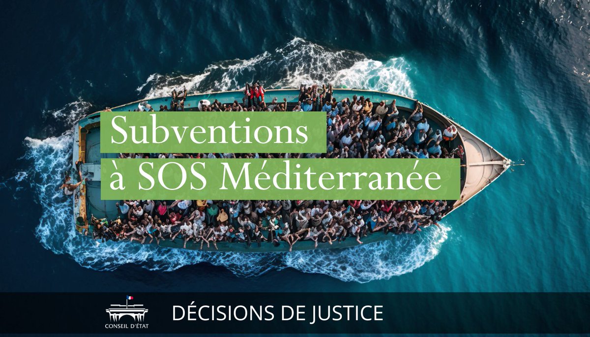 ⚖️ SOS Méditerranée : les collectivités territoriales peuvent accorder, sous conditions, une subvention à une action humanitaire internationale

➡️ Lire les décisions : conseil-etat.fr/actualites/sos…