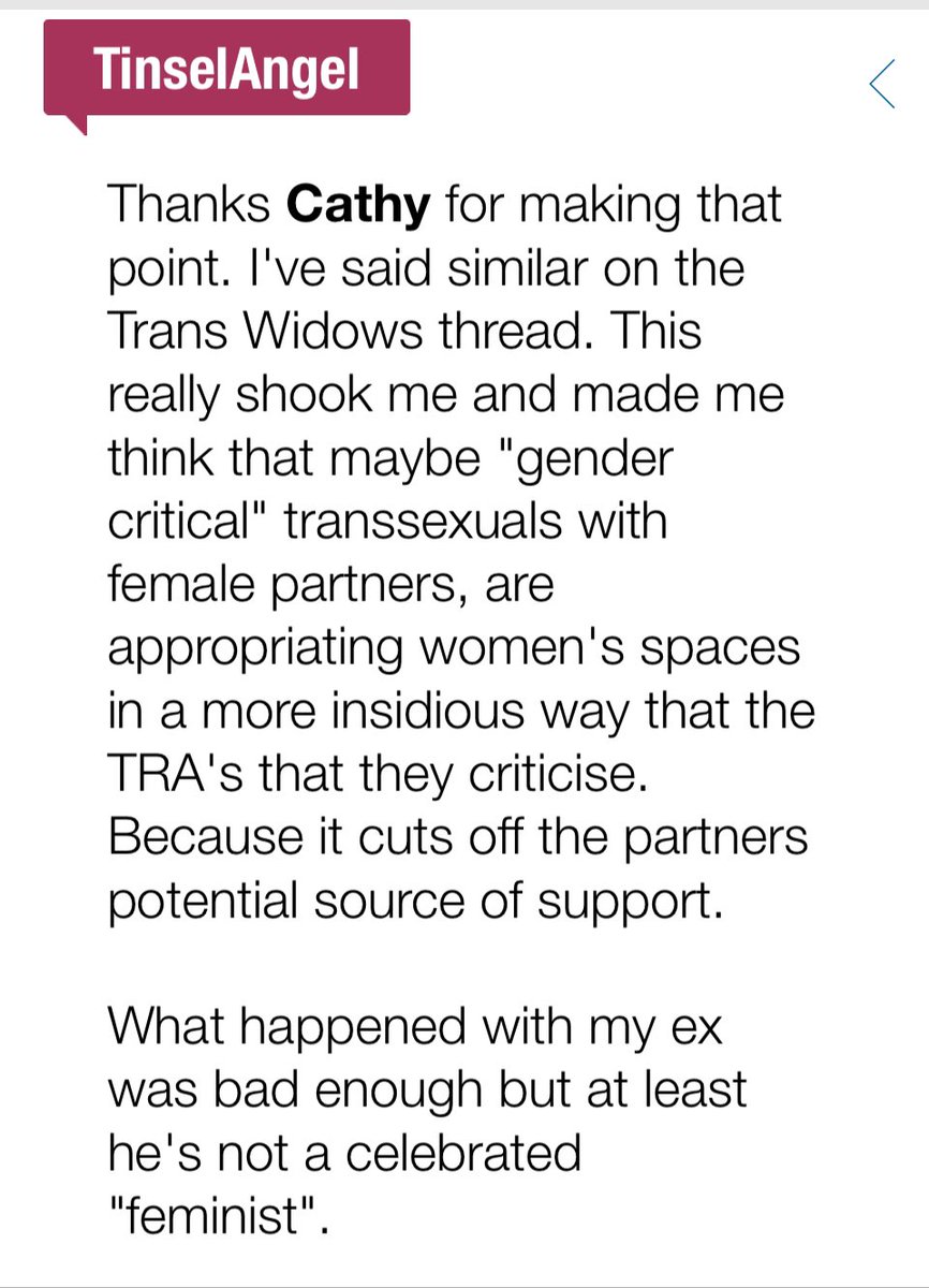 27th November 2018 was the date of my realisation about transexual “allies”, any advances?

Stella O'Malley, Trans Kids: It's Time To Talk mumsnet.com/Talk/womens_ri…
