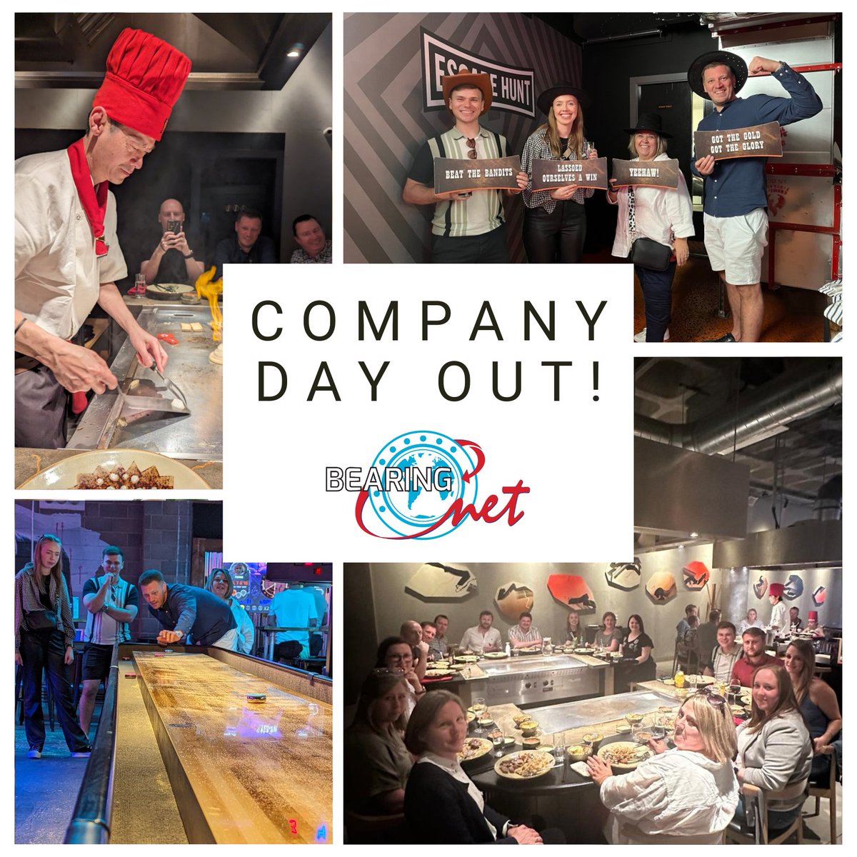 BearingNet company day out! The BearingNet team spent some quality time together at the weekend after another successful year of platform growth, with over 2,000 distributors now trading globally. #companydayout #teambuilding #bearingnet