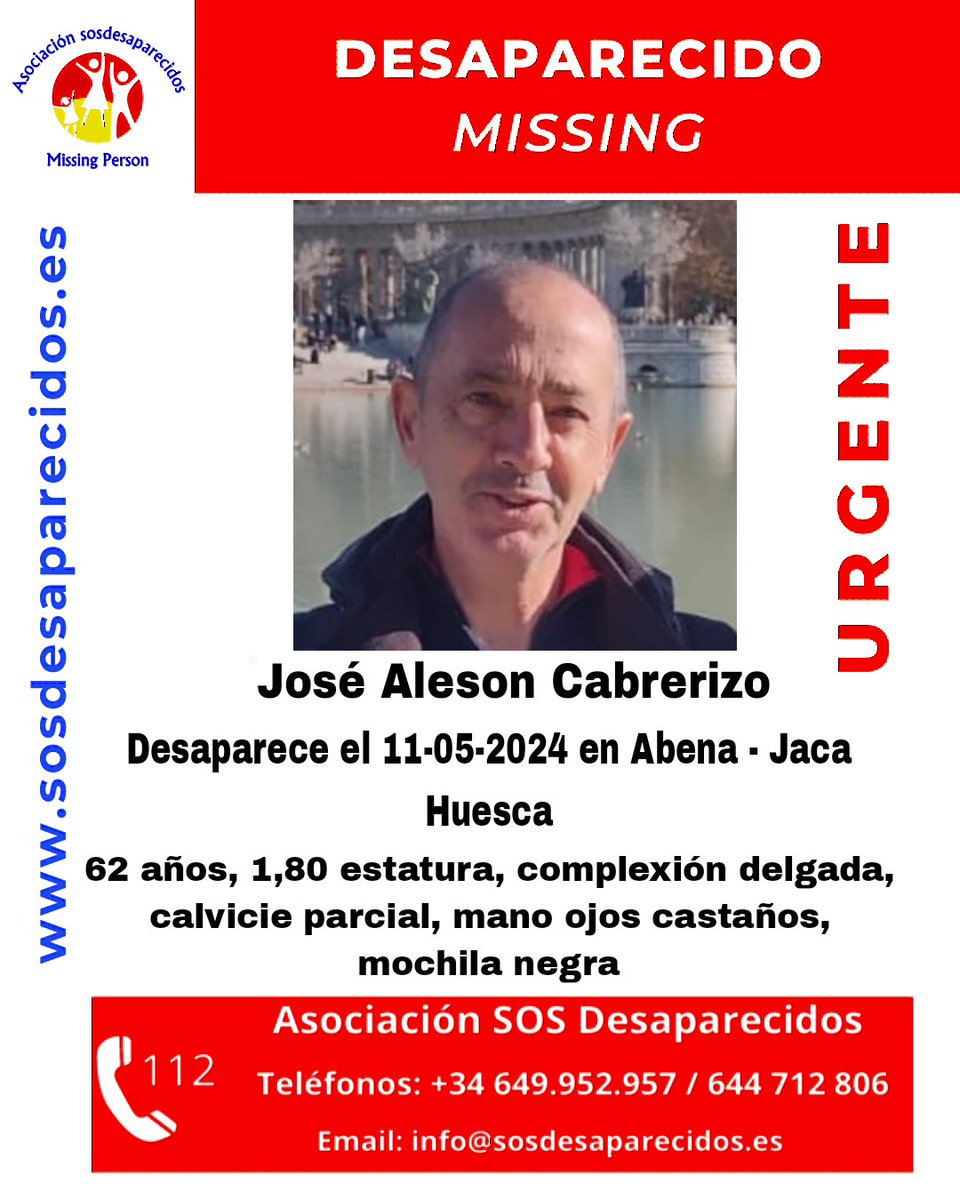 🆘 DESAPARECIDO 🟠 Alta vulnerabilidad #sosdesaparecidos #Desaparecido #Missing #España #Jaca #Abena #Huesca Fuente: sosdesaparecidos Síguenos @sosdesaparecido