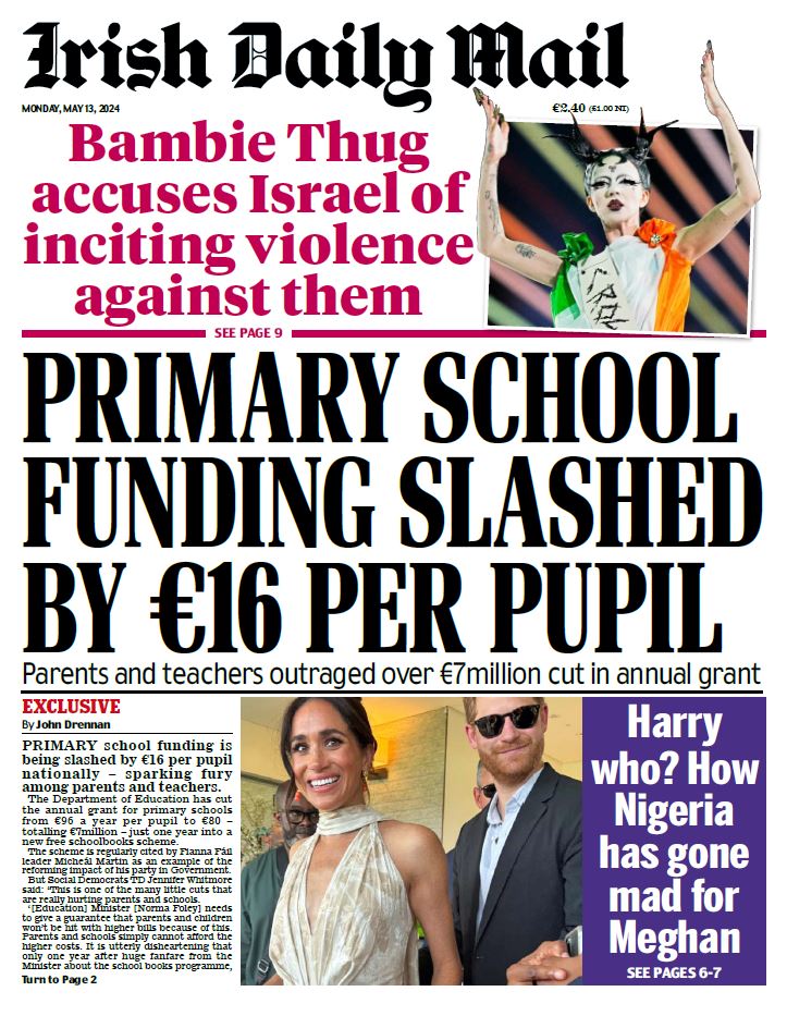 🇮🇪🚨 Irish Primary School Funding Slashed by €16 per Pupil This is at a time of open-borders and the Irish government spending billions of euros yearly on Ukrainians and illegal migrants #IrelandisFull