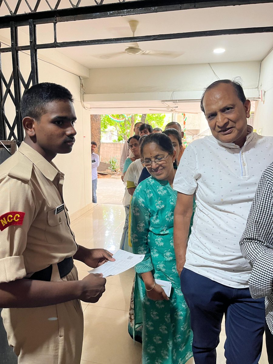 NCC Cadets from 3 Telangana Battalion of the Hyderabad Group demonstrated commendable service by assisting individuals with disabilities in casting their votes during the grand festival of democracy. They also efficiently managed queues, all while maintaining cheerful smiles.