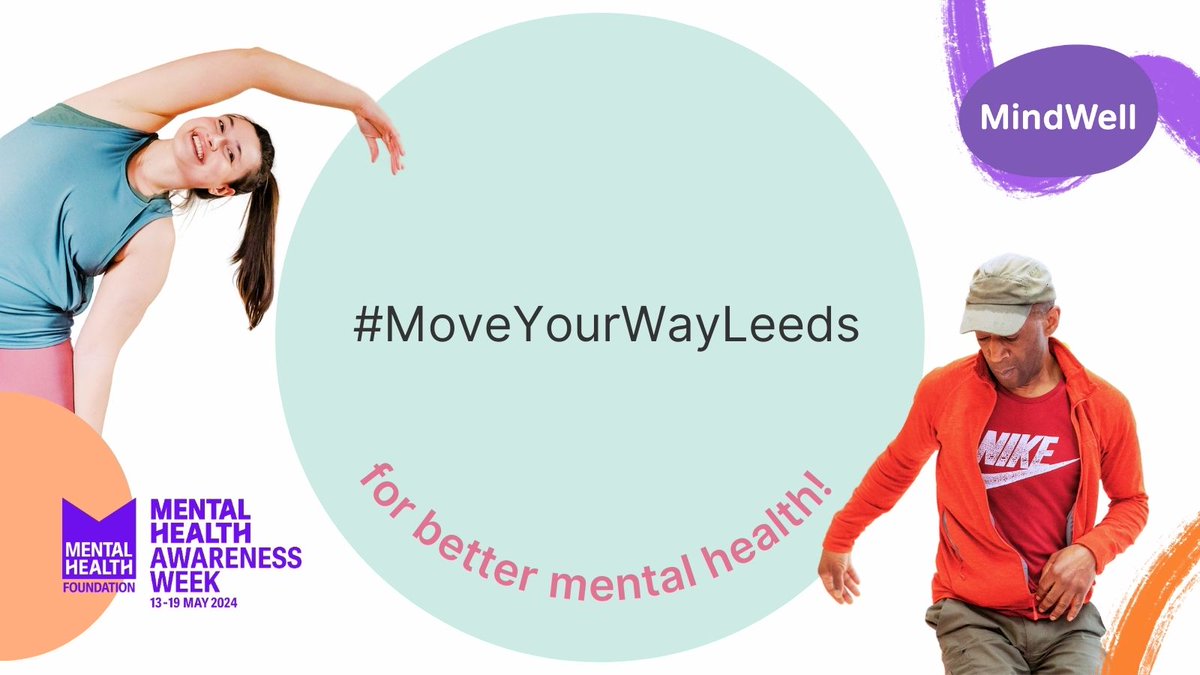 It's #MentalHealthAwarenessWeek, so join our campaign to #MoveYourWayLeeds. Moving more & joining in can help us look after our mental health, so head on over to #MindWell to find our new resource & join the campaign: bit.ly/MindWell-Move-…