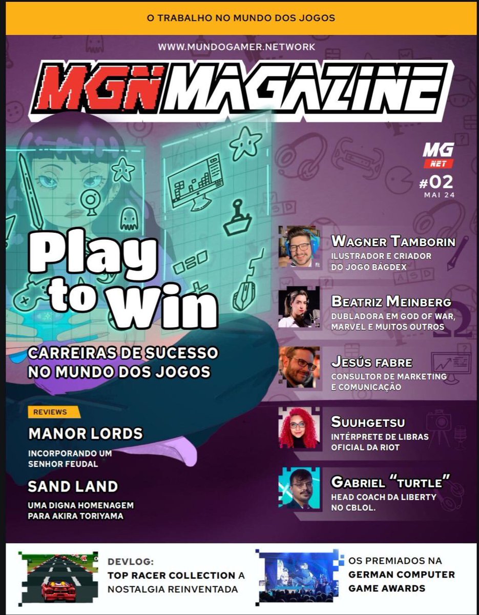 brasilmundogame's tweet image. Será que funciona com imprensa também? Porque semana passada saiu a segunda edição da nossa revista com pessoas e reviews incríveis para acompanhar.

mundogamer.network/pt-BR/magazine