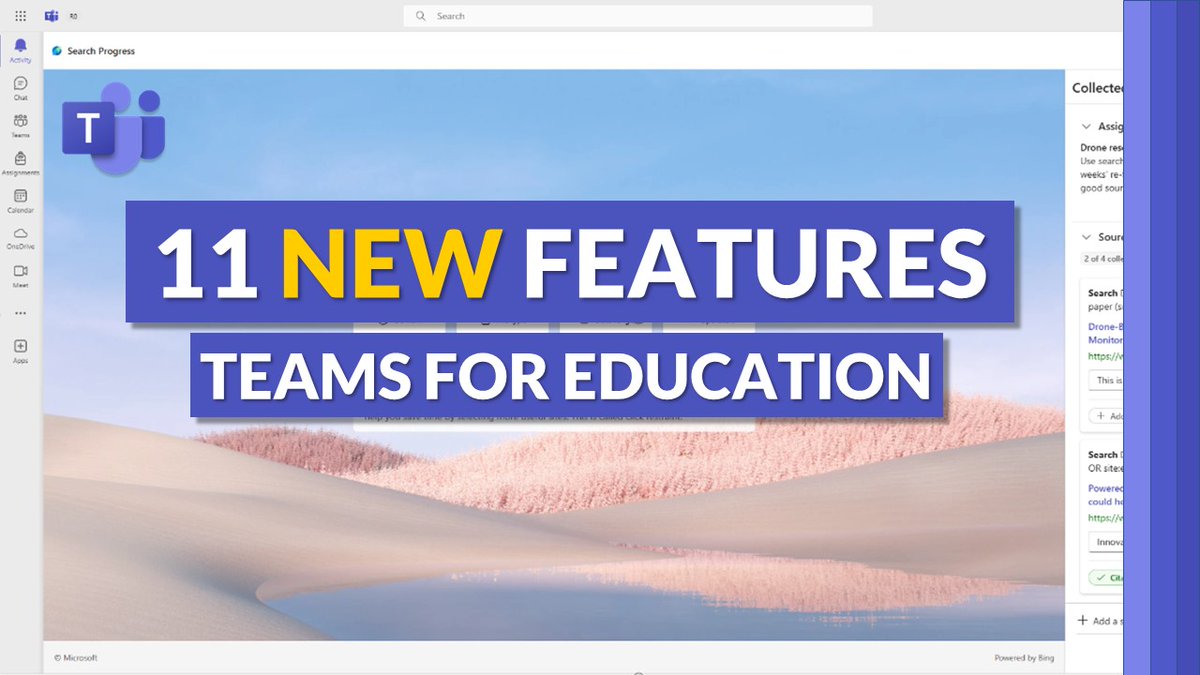 A tutorial video showing 11 new features in #MicrosoftTeams for EDU. Includes: ✨ AI Rubrics & Assignment instructions 📖 AI Passage generation 📝 Practice quiz mode 🔎 Search Progress updates ➕ Lots mores YouTube 📺 youtu.be/t-dQkIfzbtE?si… #MIEExpert #edtech #MicrosoftEDU