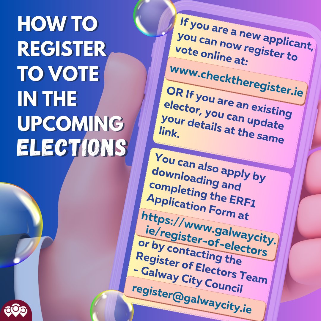 @sanctuarygalway (@sanctuarygalway) on Twitter photo 7 days to go before the deadline to register to vote in the upcoming elections!
Remember that ALL RESIDENTS in Ireland over 18 can vote in local elections, and European citizens can vote in European elections @GCCNInfo <a href="/gtmtrav/">Galway Traveller Movement</a> <a href="/GalwayCommunity/">Galway City Partnership</a> <a href="/AmachLGBT/">Amach LGBT Galway</a> <a href="/POSIrl/">Places of Sanctuary Ireland</a> 7 days to go before the deadline to register to vote in the upcoming elections!
Remember that ALL RESIDENTS in Ireland over 18 can vote in local elections, and European citizens can vote in European elections @GCCNInfo <a href="/gtmtrav/">Galway Traveller Movement</a> <a href="/GalwayCommunity/">Galway City Partnership</a> <a href="/AmachLGBT/">Amach LGBT Galway</a> <a href="/POSIrl/">Places of Sanctuary Ireland</a>