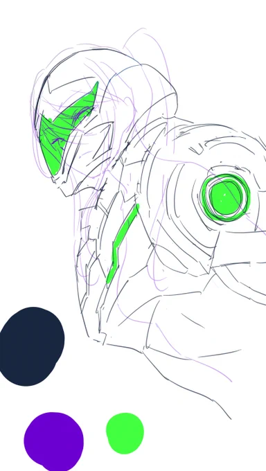 サムス(ドレッド)落書き