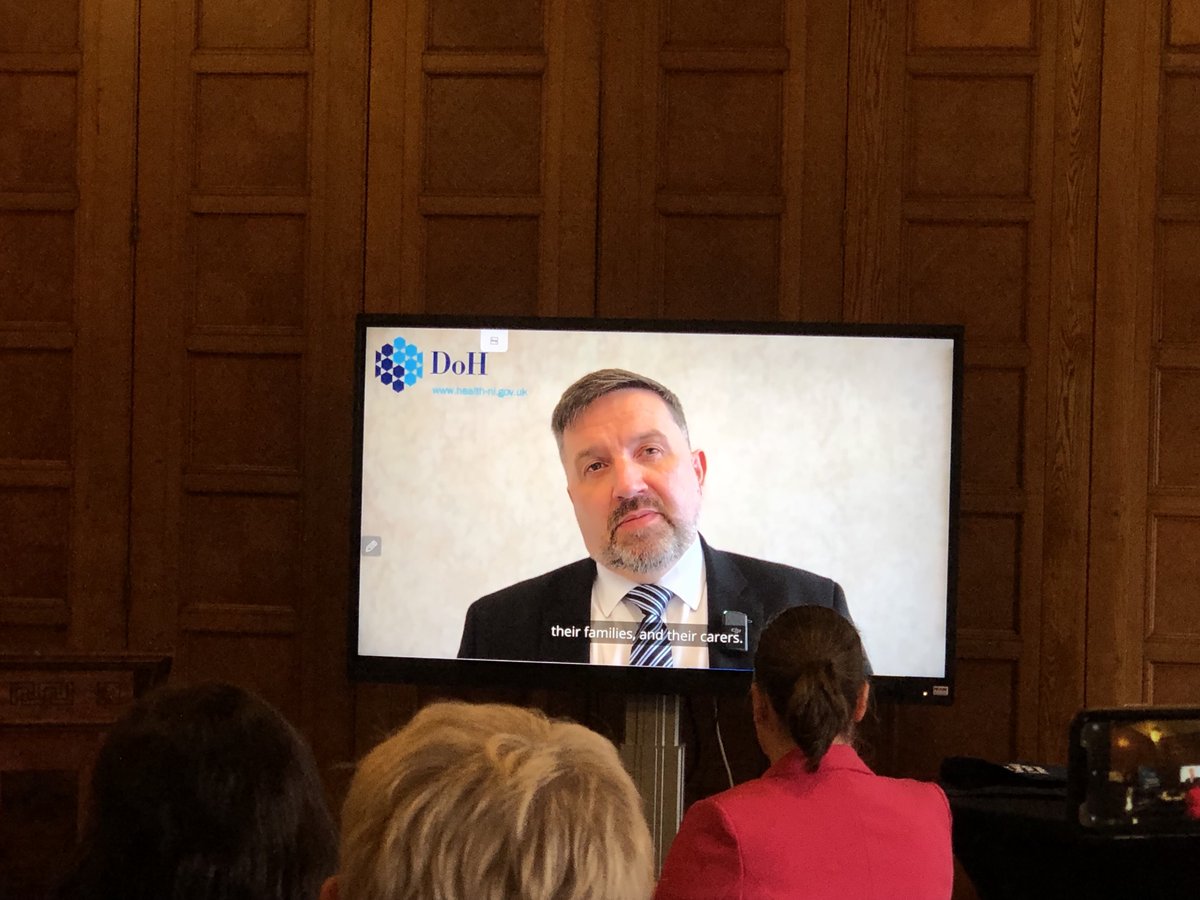 Thanks to our keynote speaker @healthdpt Minister Robin Swann MLA today. Great to hear about his commitment to making dementia a priority and his commitment to seeing the implementation of the Regional Dementia Care Pathway with a multi-year budget #DementiaActionWeek