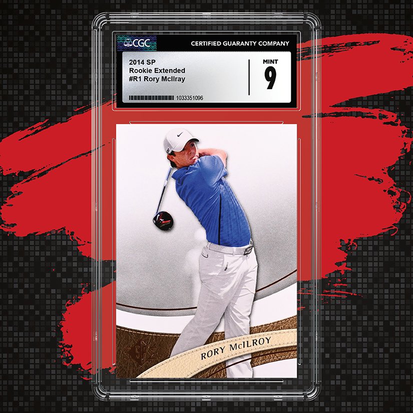 Rory Mcllroy reclaims glory at the @WellsFargoGolf! ⛳🏆 This #RoryMcllroy 2014 SP Rookie Extended card was recently submitted and received a CGC Mint 9! 🙌 Does Rory continue his 🔥 streak for the upcoming @PGAChampionship this weekend! Let us know your thoughts in the