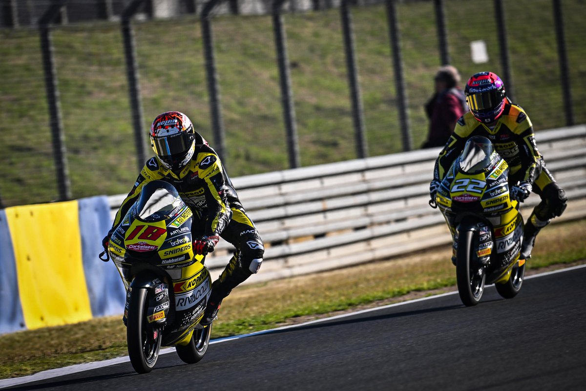 SnipersRacing's tweet photo. Two almost successful comebacks! Unfortunately, bad luck prevents us from scoring points with both riders 🙏
🇫🇷 Weekend Recap⬇️
🇮🇹 https://t.co/WA5AKU4Fn6
🇬🇧https://t.co/TIyl8jtgOY
#MotoGP #Moto3 #FrenchGP #SnipersTeam #DavidAlmansa #MatteoBertelle #HRC #LeMans #Racing https://t.co/B0rqlof3hb