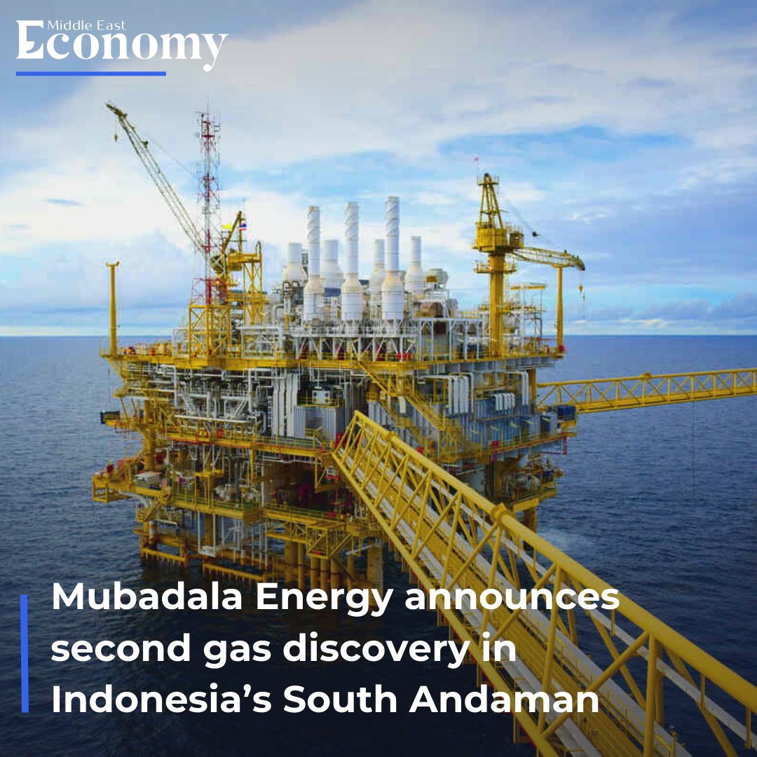 Abu Dhabi’s Mubadala Energy, the operator of the South Andaman Gross Split, announced a second substantial gas discovery in South Andaman, #Indonesia. Read more economymiddleeast.com/news/mubadala-…
#UAE #AbuDhabi #Energy #EnergyNews #Gas