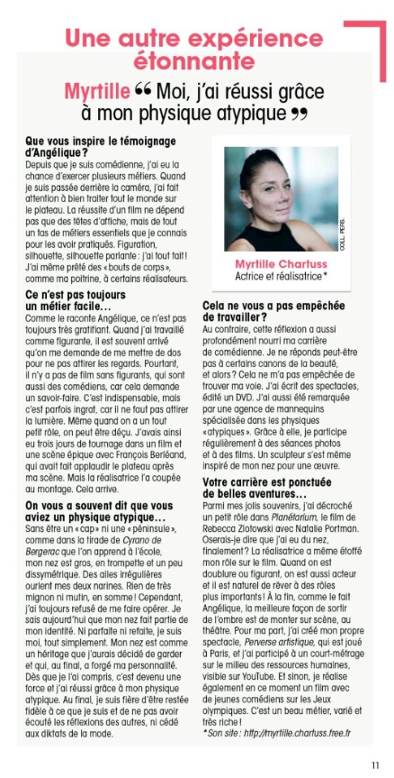 MyrtilleChartus's tweet photo. Retrouvez-moi dans le magazine "NOUS DEUX" en cette semaine d'ouverture du Festival de Cannes pour un témoignage sur mon métier de Comédienne et de Réalisatrice. Merci à la journaliste Céline Chaudeau-Journaliste  pour ce bel article #myrtillechartuss #nousdeux #magazine #actrice https://t.co/m0ieGQ8kSD
