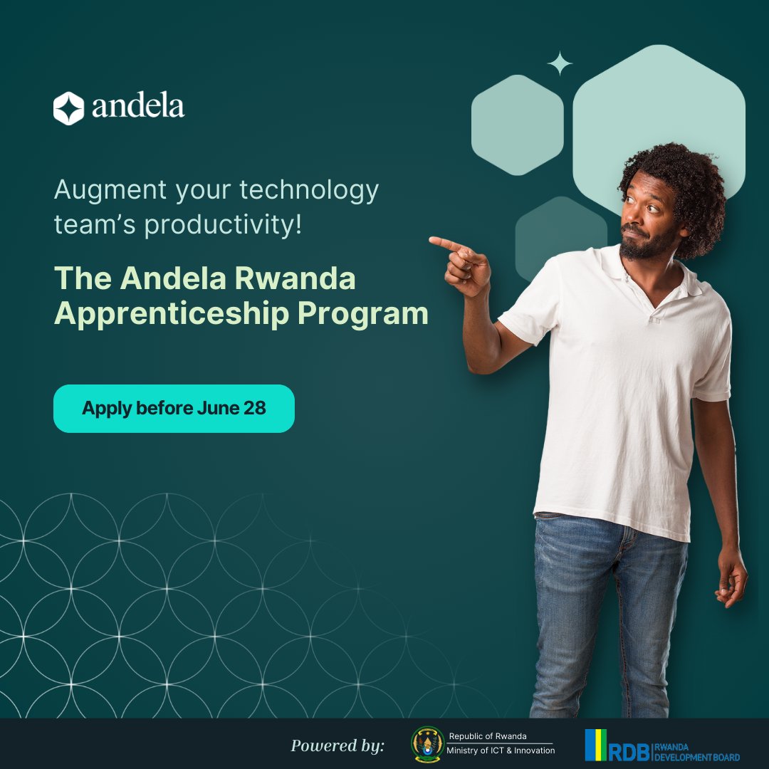 Andela (@andela) on Twitter photo Curious about the real impact <a href="/AndelaRwanda/">Andela Rwanda</a> apprentices can have on your company? Explore testimonials from our partner organizations to see how our apprentices have enhanced their teams and projects. Sign up today: rwanda.andela.com/?utm_medium=so… #ATLP #StaffAugmentation Curious about the real impact <a href="/AndelaRwanda/">Andela Rwanda</a> apprentices can have on your company? Explore testimonials from our partner organizations to see how our apprentices have enhanced their teams and projects. Sign up today: rwanda.andela.com/?utm_medium=so… #ATLP #StaffAugmentation