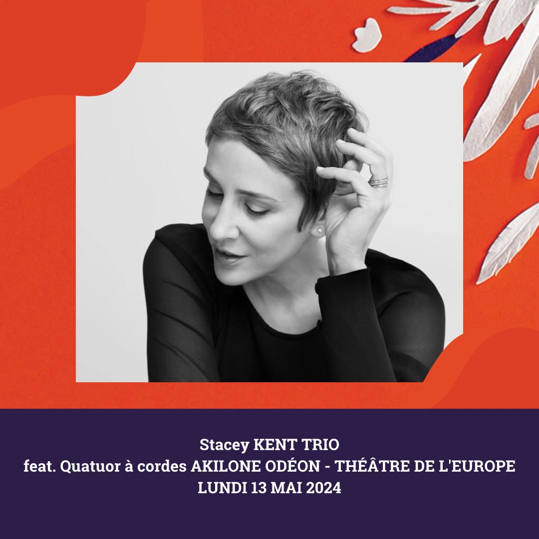 Jazz à Saint-Germain 🎶 (@jazzstgermain) on Twitter photo On commence le festival avec un concert inédit COMPLET au <a href="/TheatreOdeon/">Odéon-Théâtre de l'Europe</a> à 20H30 avec la sublime voix de Stacey Kent feat. le quatuor Akilone.
#jazz #concert #festival On commence le festival avec un concert inédit COMPLET au <a href="/TheatreOdeon/">Odéon-Théâtre de l'Europe</a> à 20H30 avec la sublime voix de Stacey Kent feat. le quatuor Akilone.
#jazz #concert #festival