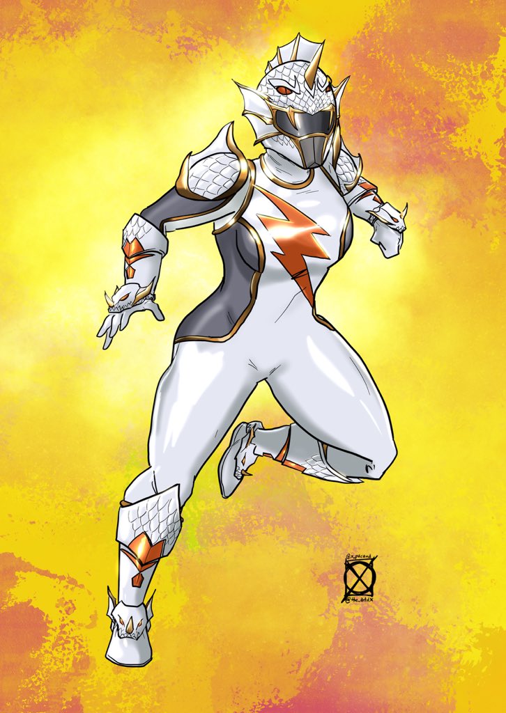 COMMISSION PROMOS OPEN (starts at $15) @officialarmoredtokuheroespage White Hydra Protector! I only did some refinement to their original concept art. Art by me// hashtags for algorithm #powerrangers #supersentai #kamenrider #ultraman #tokusatsu #ameritokufans #ath