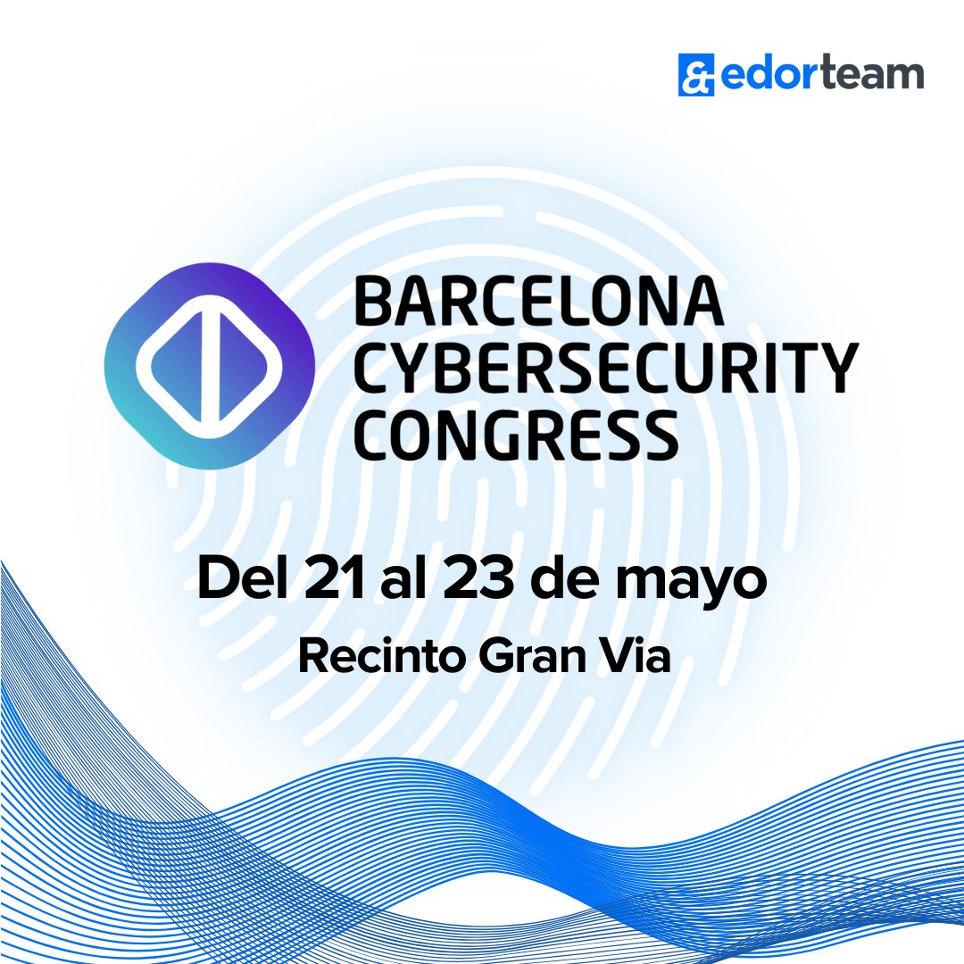 edorteam's tweet photo. 📢 ¡Nos complace anunciar que Edorteam va a estar presente en el Barcelona Cybersecurity Congress! 📢

🛡️ Con más de 30 años de experiencia especializados en protección de datos, por nada del mundo nos íbamos a perder esta cita.

👥 ¿Quieres conocernos? ¡Te esperamos!

#BCC24 https://t.co/PWktALSr4F