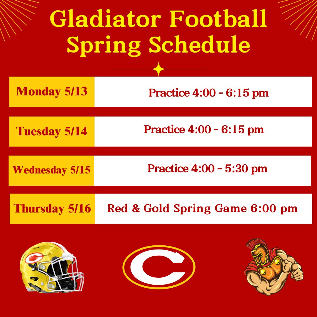 Spring Football Schedule Week 3