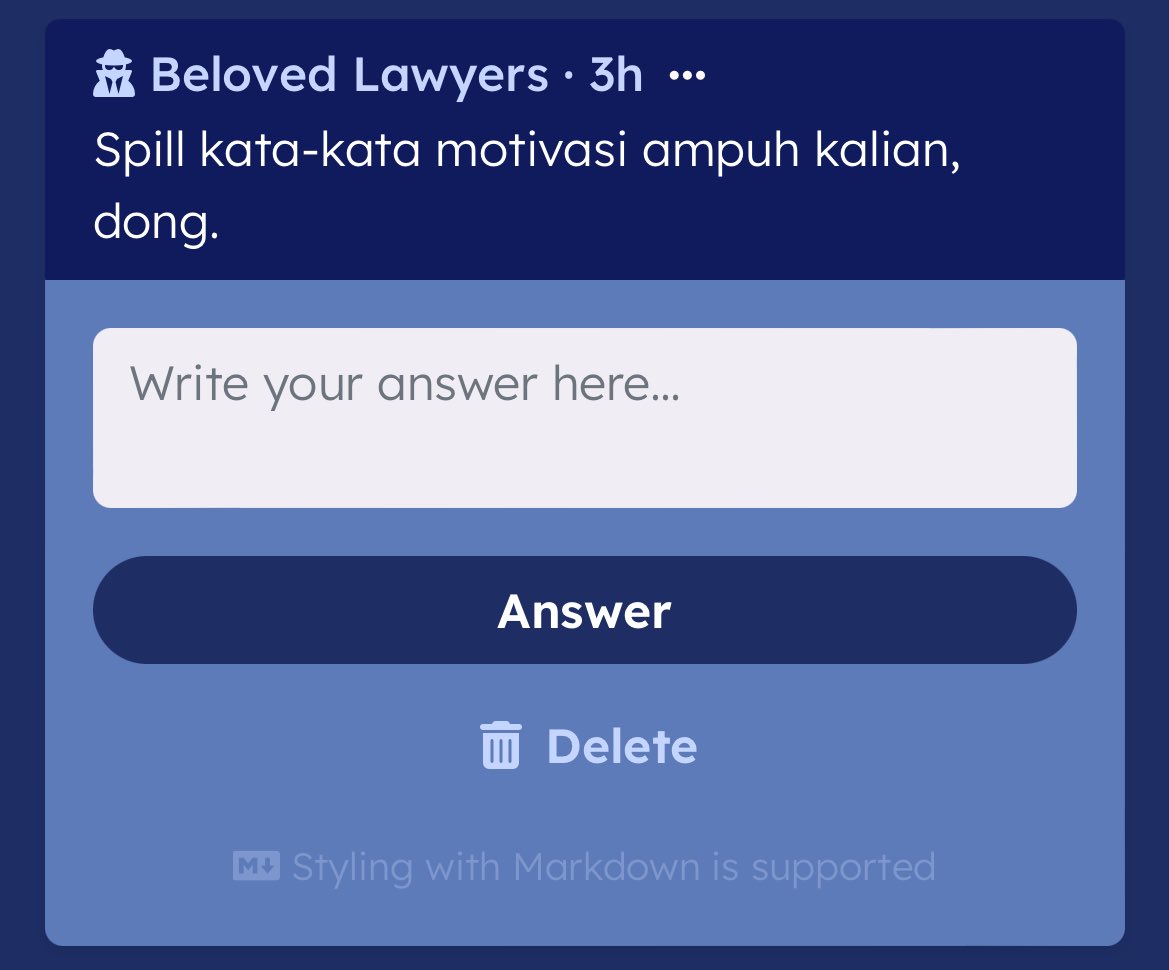 StellisLawfirm's tweet photo. Mine goes “yaudahlah ya mau gimana lagi” kind of words.. 😭 I’d like to gaslight myself to jump in “legowo” phase :] kata-kata ini ampuh untuk membuat Rosa bisa menerima sekaligus merelakan segala sesuatu yang telah terjadi. Sehingga kedepannya bisa lebih baik lagi. Kalau kalian? https://t.co/xzMQmu0Nau