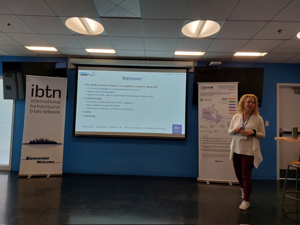 Great to be back in beautiful #Montreal for <a href="/kimlouiselavoie/">Dr. Kim Lavoie, PhD</a> opening of the #IBTN2024 <a href="/IBTNetwork/">Int Behav Trials</a> Summer School. Thirty six scholars - including <a href="/eannak_31/">Eanna Kenny</a> &amp; Rebecca Trower - and 16 faculty members. <a href="/hbcrg/">HealthBehaviourUniversityofGalway</a> @ElaineToomey1