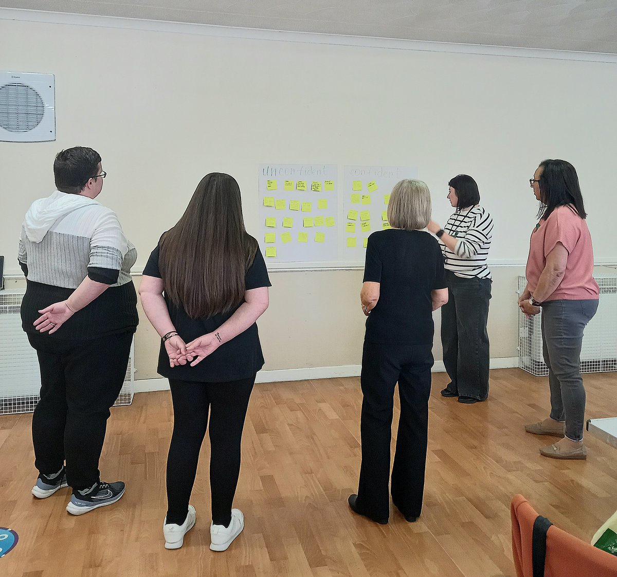 Bellshill catching confidence group celebrated #MentalHealthAwarenessWeek2024 making awareness raising ribbons, and discussing how mental health impacts confidence. The group were able to identify how services like Breathing Space help & could be shared with others. #BecauseOfCLD