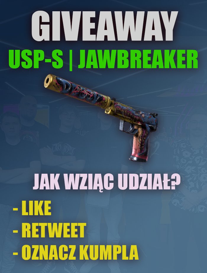 reversggmu's tweet image. 🔥 CS2 GIVEAWAY 🔥

Z okazji wygrania LANA przygotowałem dla Was mały gifcik :D Do wygrania USP-S Jawbreaker!

Aby wziąć udział trzeba:
✅LIKE
✅RETWEET
✅OZNACZ KUMPLA W KOMENTARZU!

Losowanie odbędzie się na moim streamie 20 maja!
Powodzonka wszystkim!