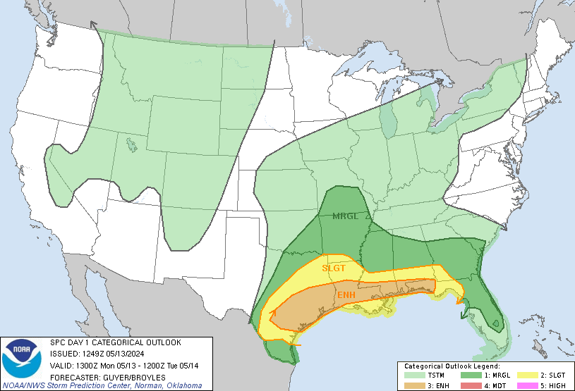 LimWeather's tweet photo. D1
#EnhancedRisk in S US esp #SugarLand,#TheWoodlands,#Houston,#Beaumont,#SanAntonio,#Austin,#BatonRouge,#NewOrleans,#Lafayette,#Gulfport,#MobileAL,#Pensacola
5%#Tornado/30SIG #Wind/SIG #Hail risks
#Wxtwitter #wxx #severewx #spc #houwx #txwx #Glswx #bcswx #lawx #mswx #alwx #Flwx https://t.co/y7LZ3nFla1