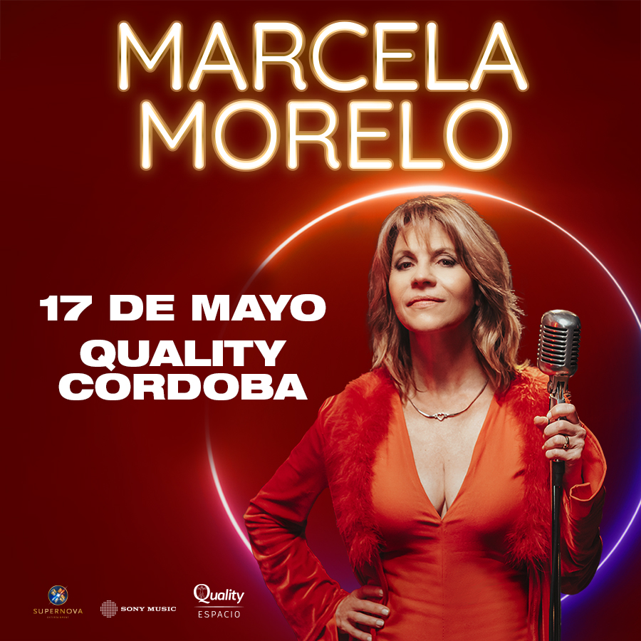 💫 @MarcelaMoreloOK una de las artistas más importantes de la música popular argentina, regresa a #Cordoba con un show que repasará sus grandes éxitos. 📅 17 de Mayo 📍 @qualityespacio 🎫 Comprá tus #Etickets en bit.ly/4dtB0v3