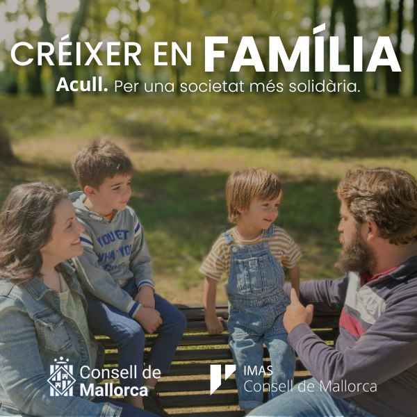 👉 Només a Mallorca hi ha més de 400 infants i adolescents esperant formar part de la teva #família.  👩‍👦‍👦 «Créixer en família» és la nova campanya per aconseguir persones #compromeses que vulguin formar part dels programes d'acolliment de l'IMAS.