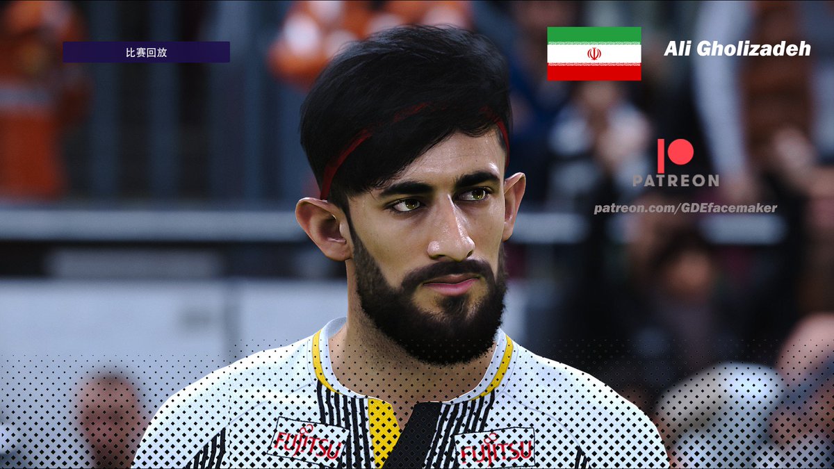 🛠️Conversion Face
-------
🎮#eFootball2024 >>>🎮#PES2021
-------
Patreon 'Search System' update!

☑️No. 387

🇮🇷A. Gholizadeh (123358)
---from team @TeamMelliIran

Age: 27

Position: RWF

Height: 176cm

📎 Visit Patreon from my bio

🔍Download through 'Search System' ($10 monthly)