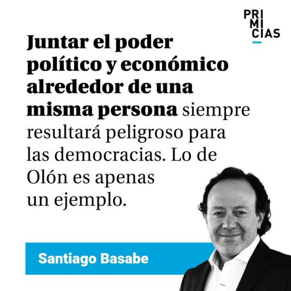 Lo ocurrido en Olón es solo una muestra de lo que sucede cuando el poder político y económico se juntan en una sola persona. Ese maridaje es letal contra la democracia. Mi columna @Primicias de esta semana: primicias.ec/noticias/firma…