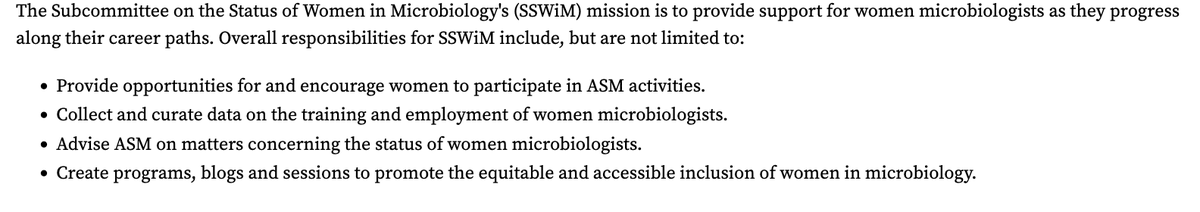 Join Am Society for Microbiology Women in Micro Subcommittee. Application deadline has been extended, so apply now! asm.org/About-ASM/Volu…