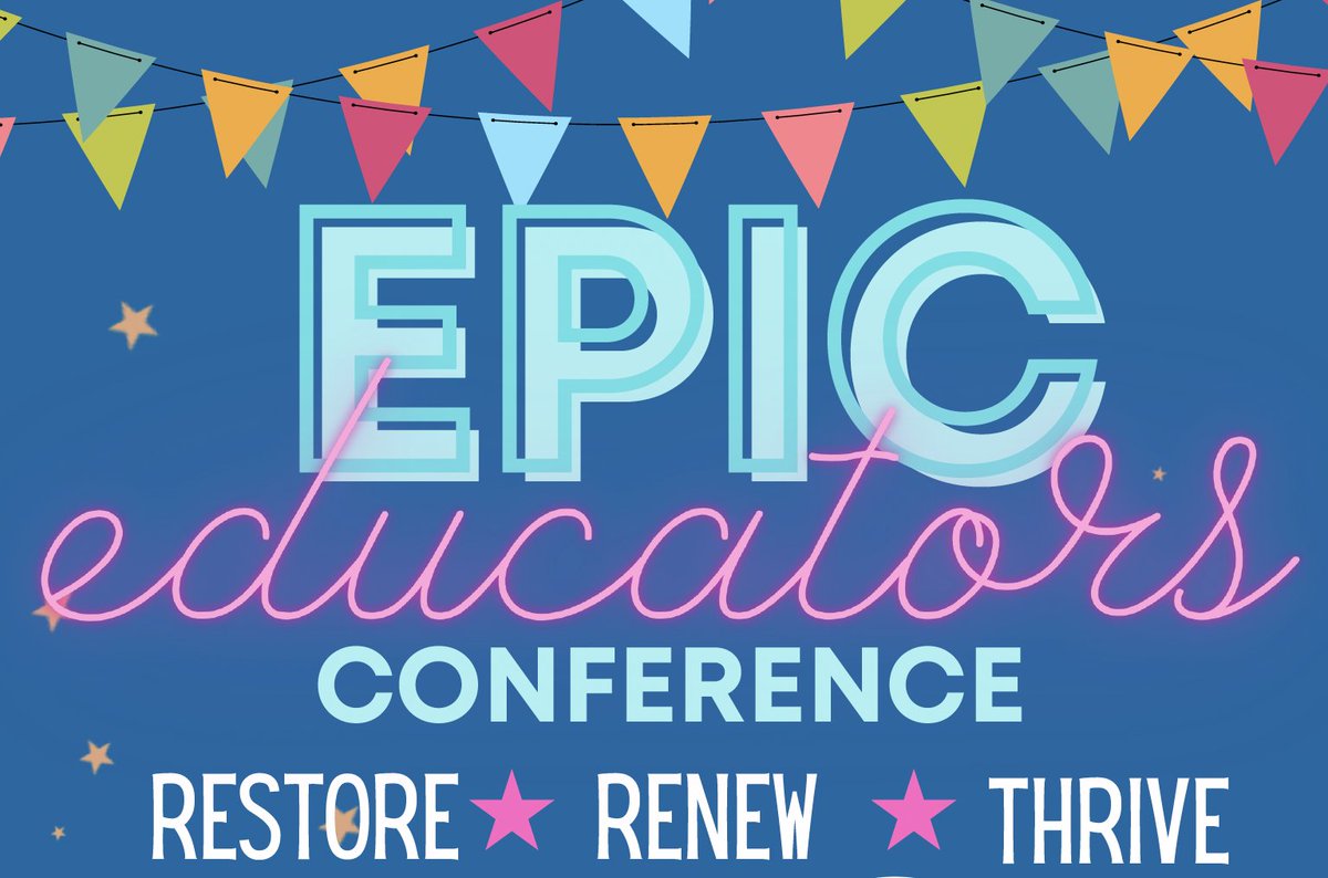 [EPIC EDUCATORS CONFERENCE] July 17 &amp; 18, Rediscover your "why" with featured presenters Ralita Cheeks and Mallory Jacobs.  Get all the details and register here: eventbrite.com/e/epic-educato…